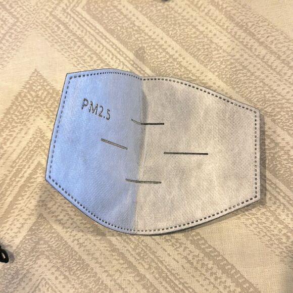 (9) Black with Red Heart Thick Masks Plus Extra Protection Layer - Picture 4 of 4